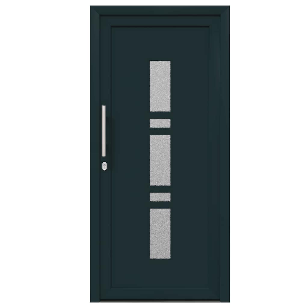vidaXL Porta d'ingresso Antracite PVC