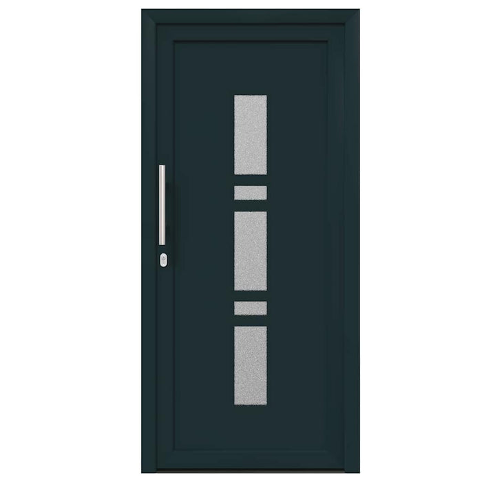 vidaXL Porta d'ingresso Antracite PVC