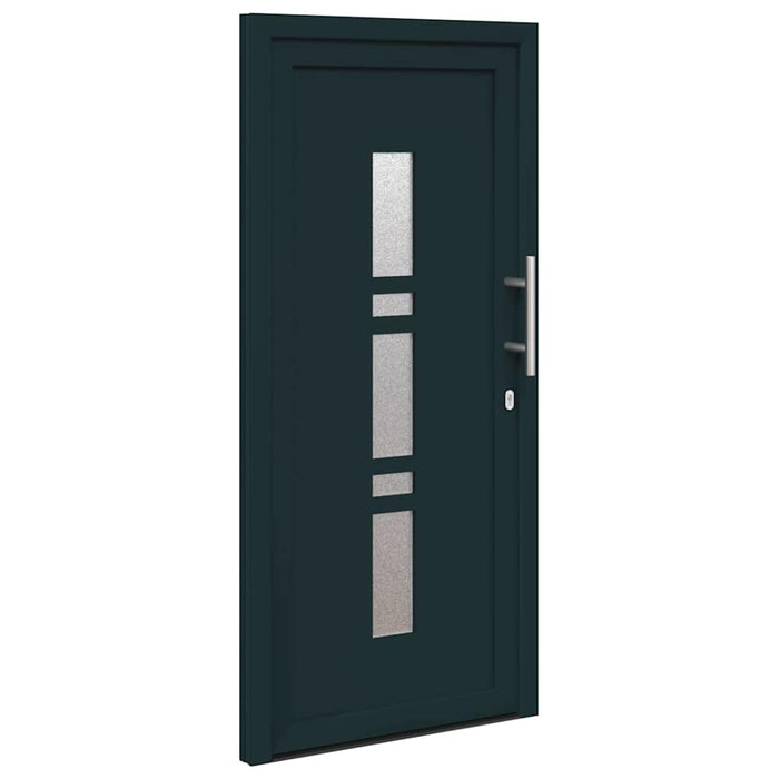 vidaXL Porta d'ingresso Antracite PVC