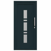 vidaXL Porta d'ingresso Antracite PVC