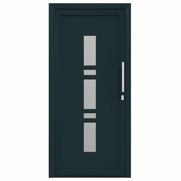 vidaXL Porta d'ingresso Antracite PVC