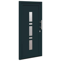 vidaXL Porta d'ingresso Antracite PVC