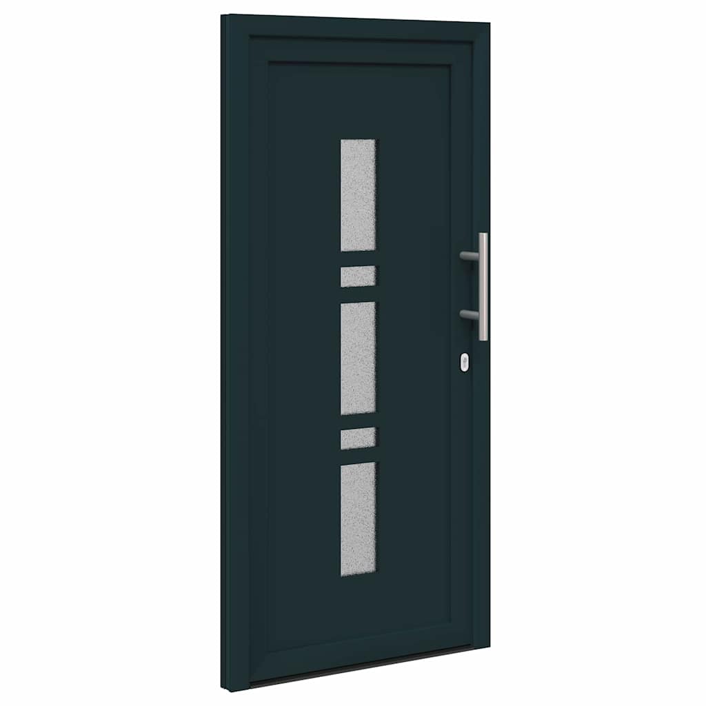 vidaXL Porta d'ingresso Antracite PVC