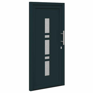 vidaXL Porta d'ingresso Antracite PVC