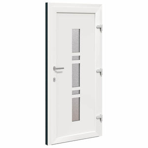 vidaXL Porta d'ingresso Antracite PVC