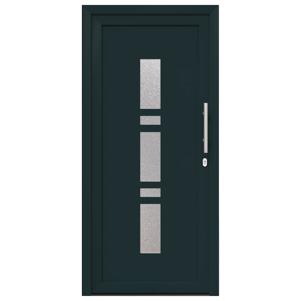 vidaXL Porta d'ingresso Antracite PVC