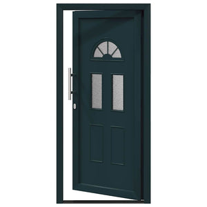 vidaXL Porta Frontale Antracite PVC