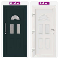 vidaXL Porta Frontale Antracite PVC