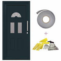 vidaXL Porta Frontale Antracite PVC