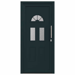 vidaXL Porta Frontale Antracite PVC