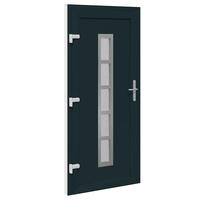 vidaXL Porta Frontale Antracite PVC