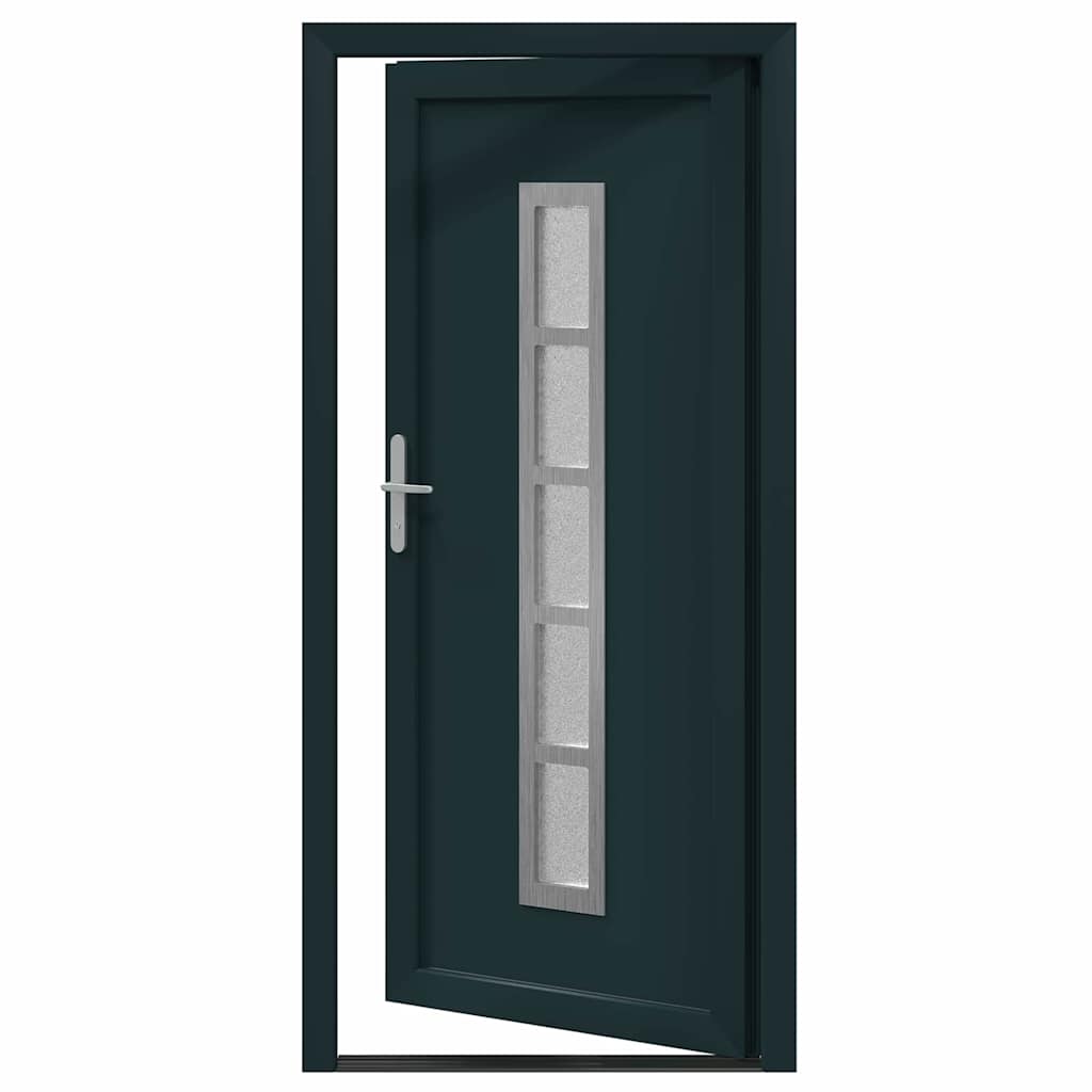 vidaXL Porta Frontale Antracite PVC
