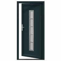 vidaXL Porta Frontale Antracite PVC