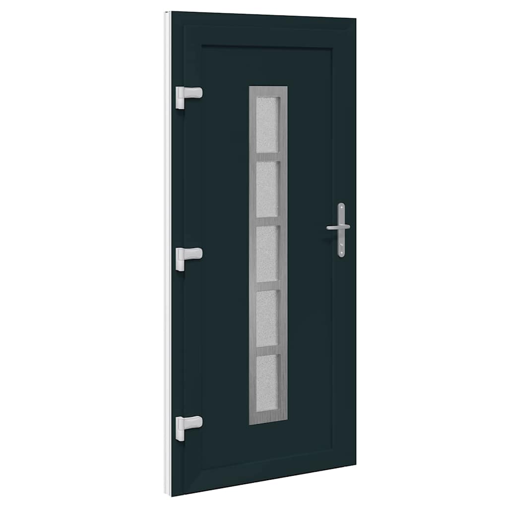 vidaXL Porta Frontale Antracite PVC