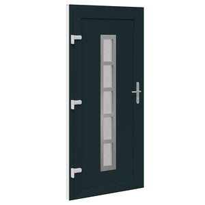 vidaXL Porta Frontale Antracite PVC