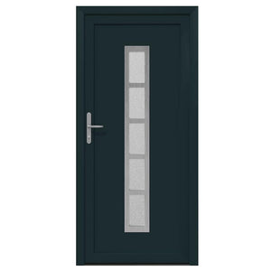 vidaXL Porta Frontale Antracite PVC