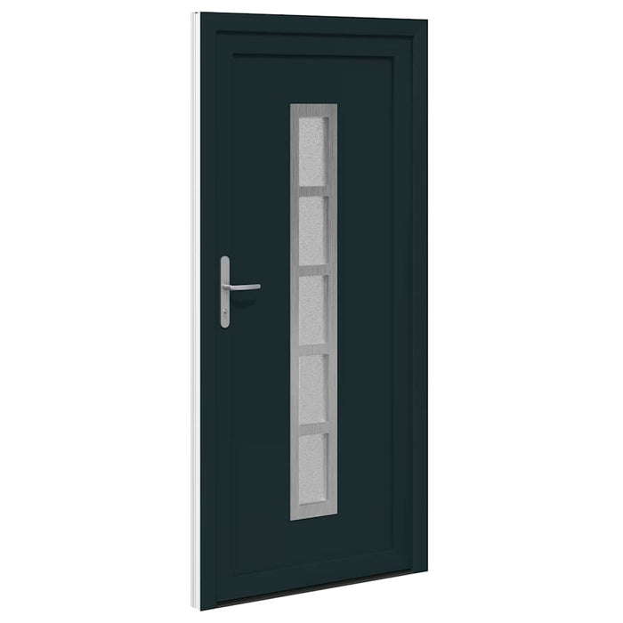 vidaXL Porta Frontale Antracite PVC