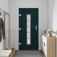 vidaXL Porta Frontale Antracite PVC