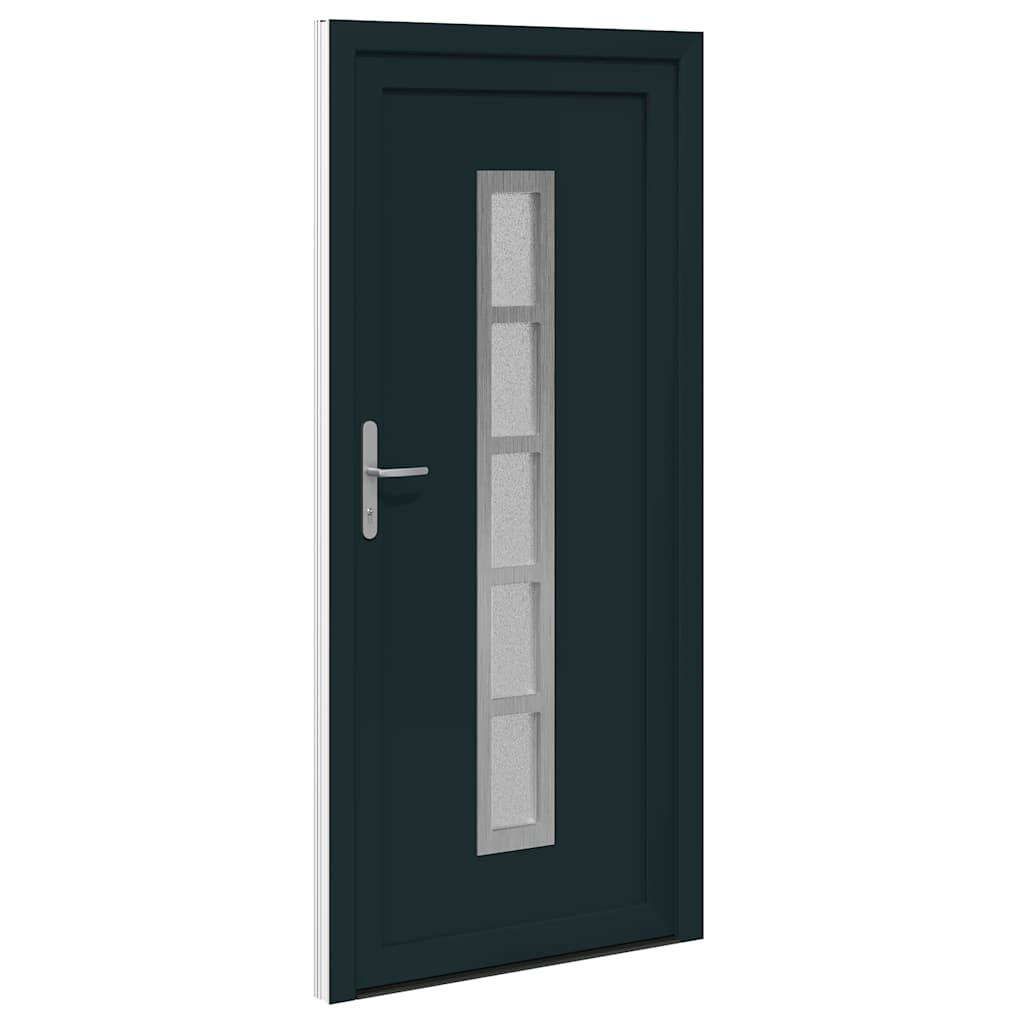 vidaXL Porta Frontale Antracite PVC