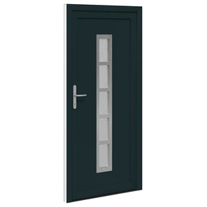 vidaXL Porta Frontale Antracite PVC