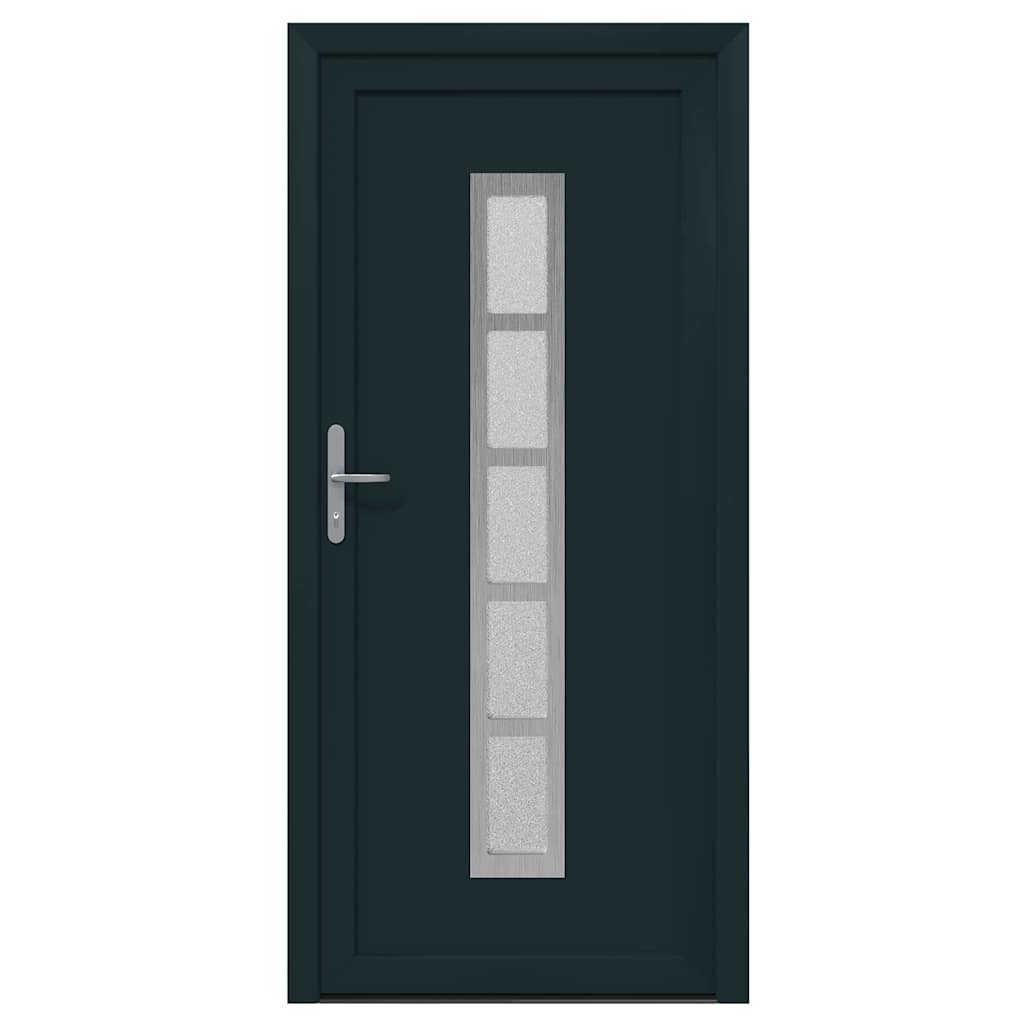 vidaXL Porta Frontale Antracite PVC