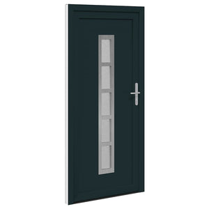vidaXL Porta Frontale Antracite PVC