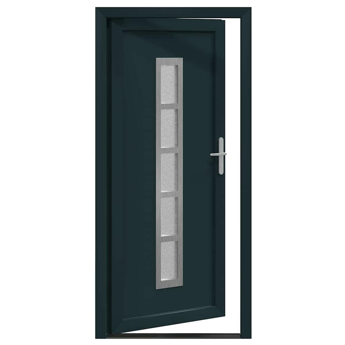 vidaXL Porta Frontale Antracite PVC