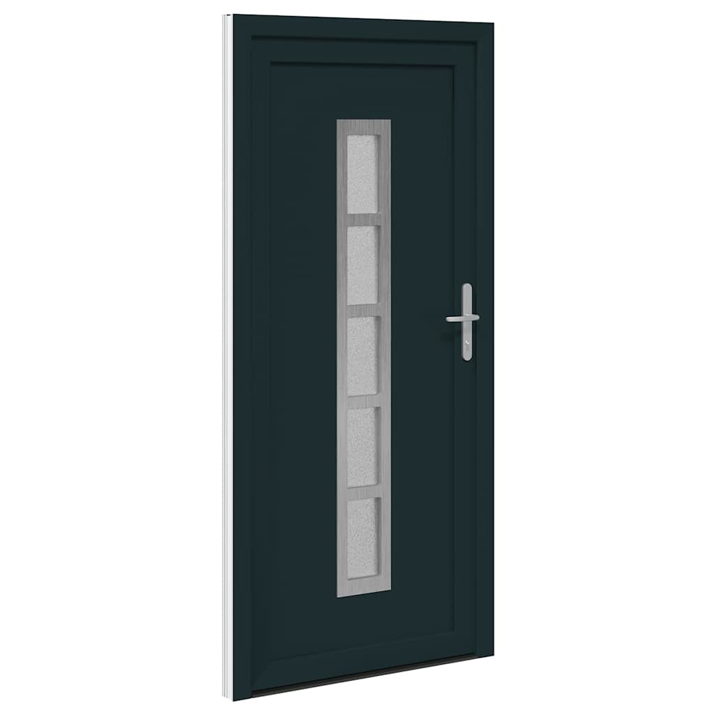 vidaXL Porta Frontale Antracite PVC
