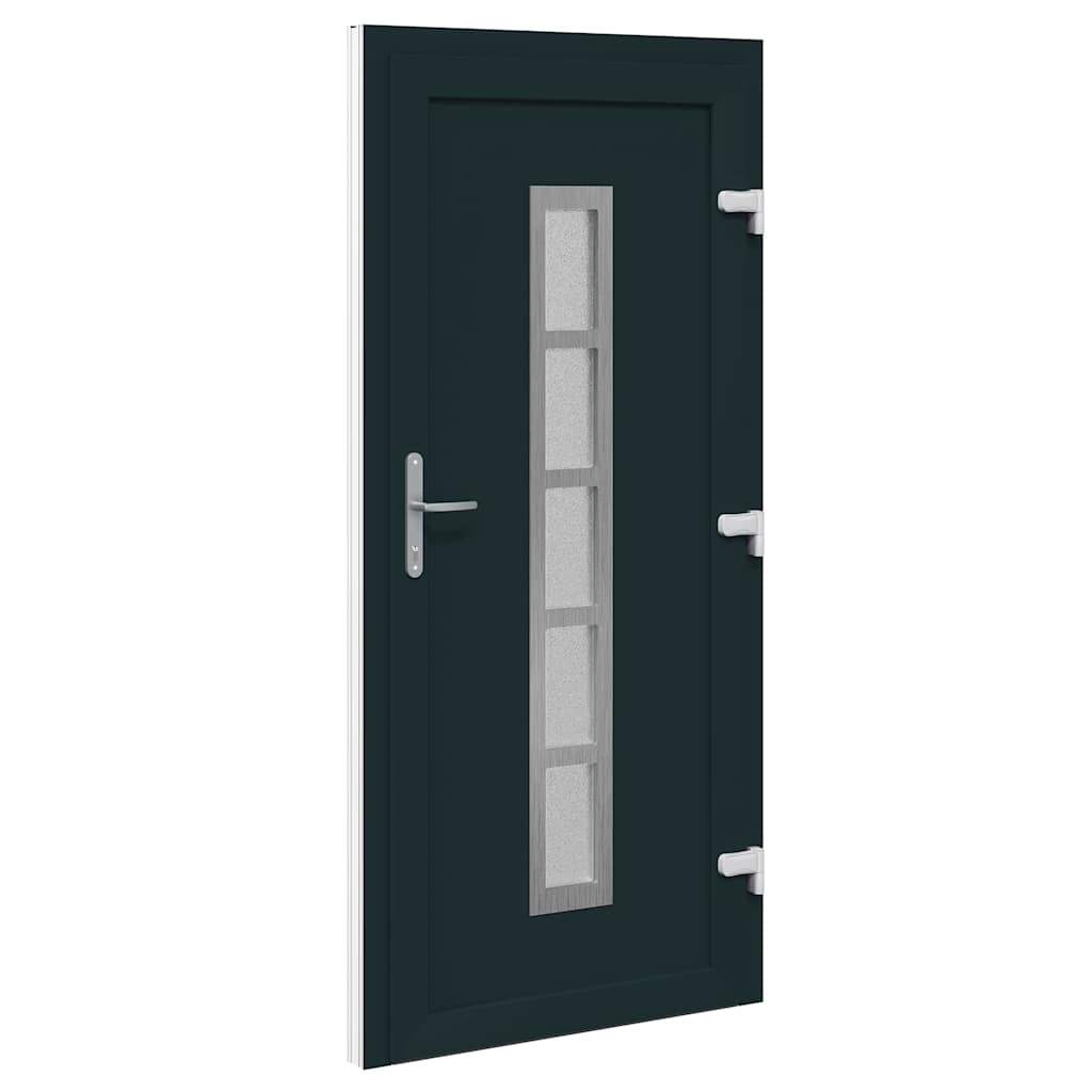 vidaXL Porta Frontale Antracite PVC