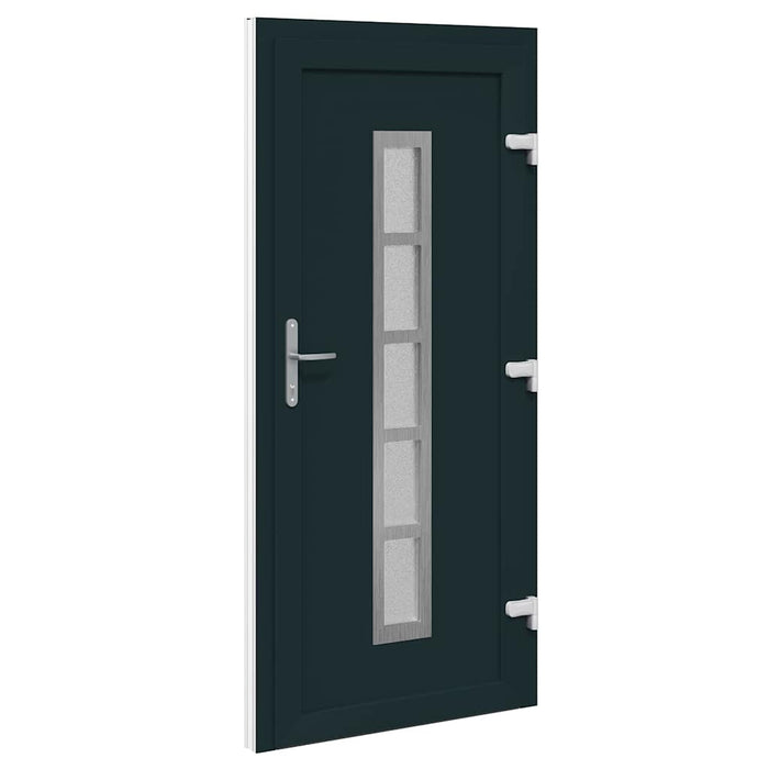 vidaXL Porta Frontale Antracite PVC