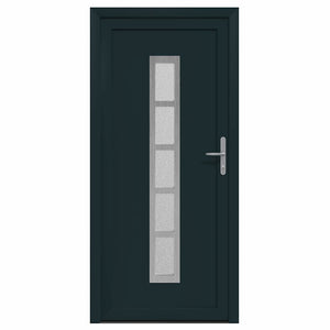 vidaXL Porta Frontale Antracite PVC