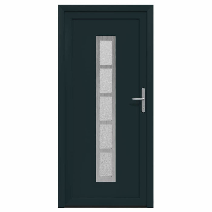 vidaXL Porta Frontale Antracite PVC