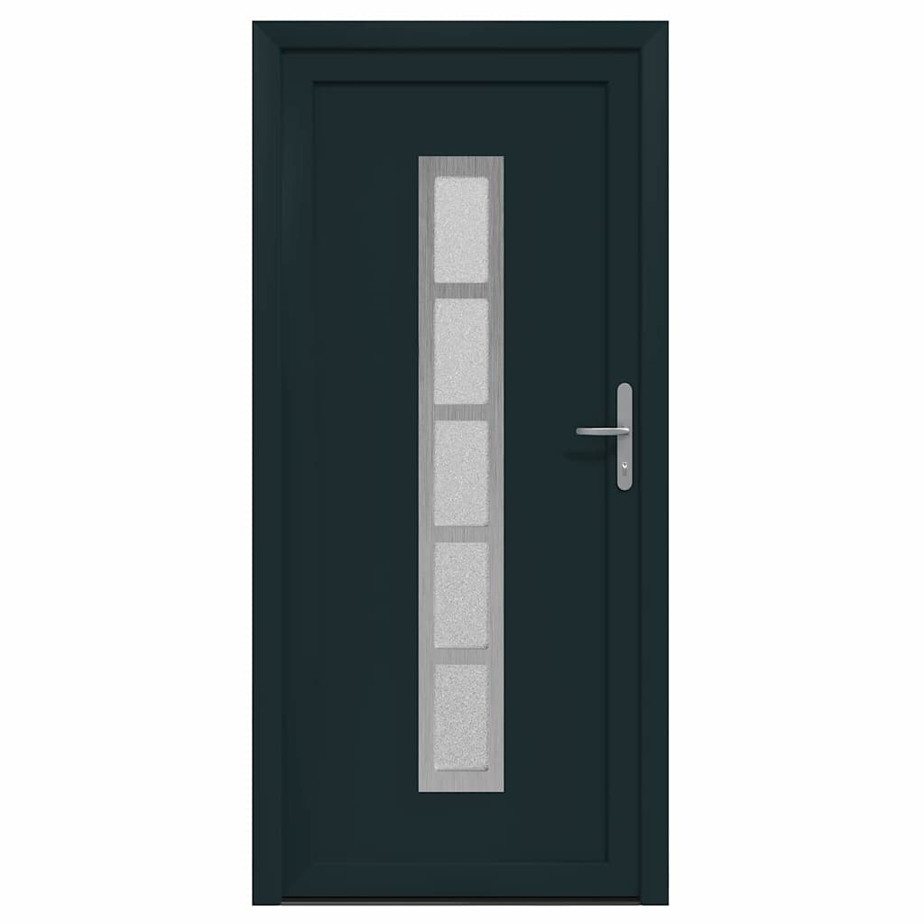 vidaXL Porta Frontale Antracite PVC