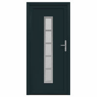 vidaXL Porta Frontale Antracite PVC