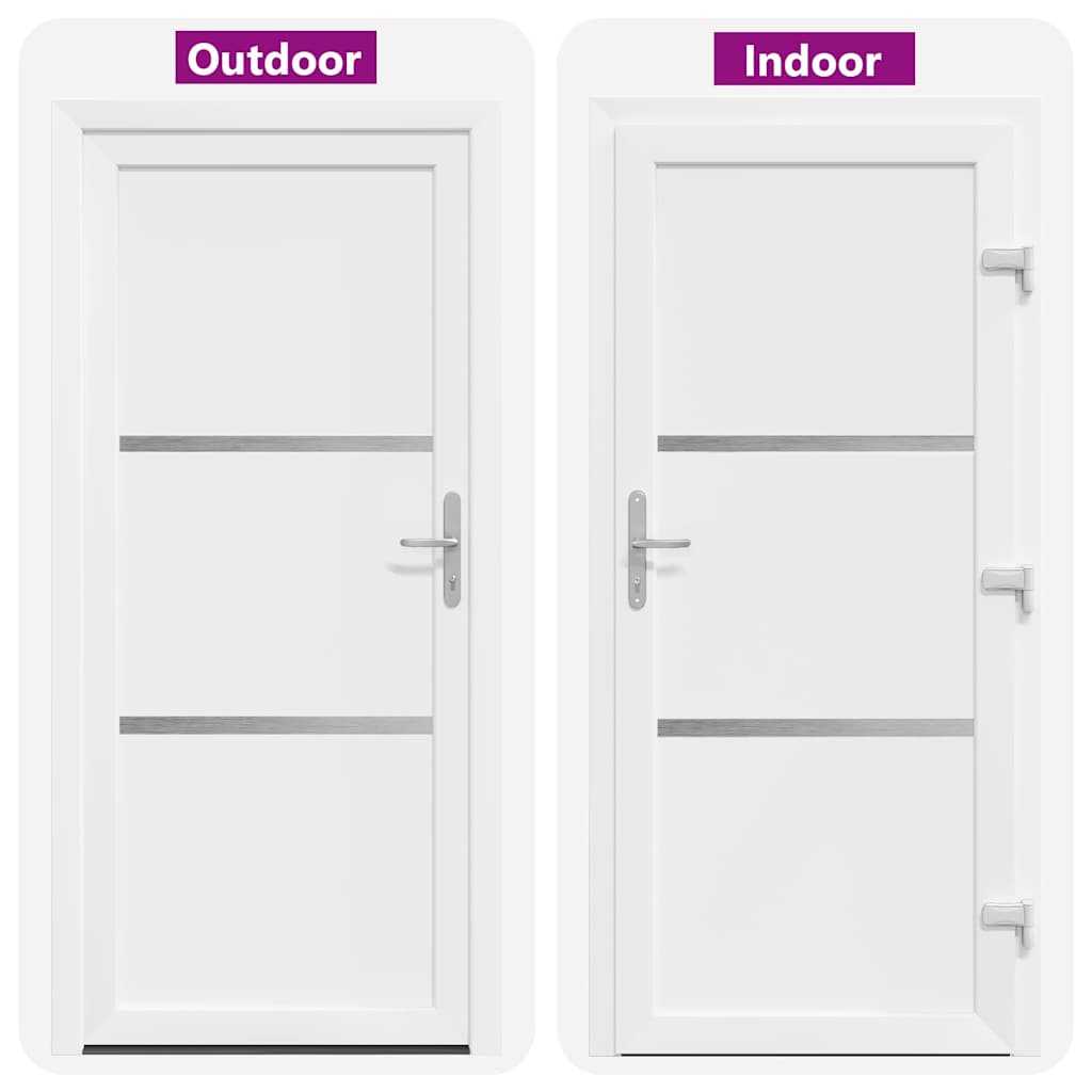 vidaXL Porta Frontale Antracite PVC