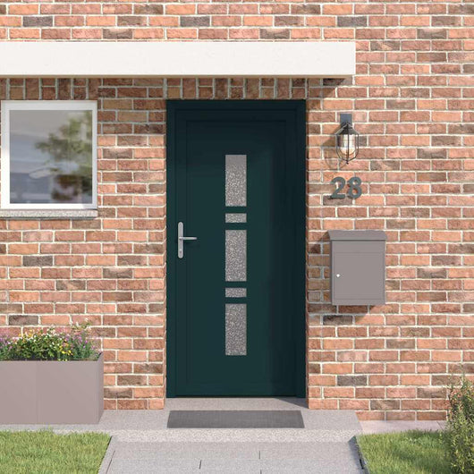 vidaXL Porta d'ingresso Antracite PVC