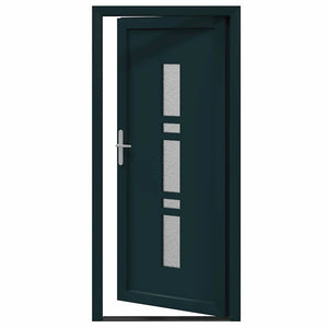 vidaXL Porta d'ingresso Antracite PVC