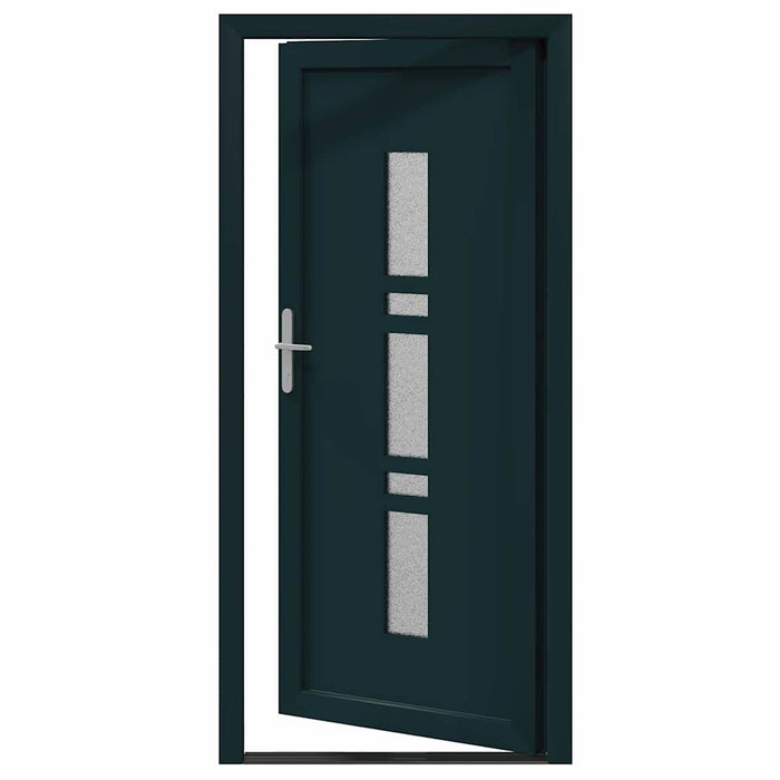 vidaXL Porta d'ingresso Antracite PVC
