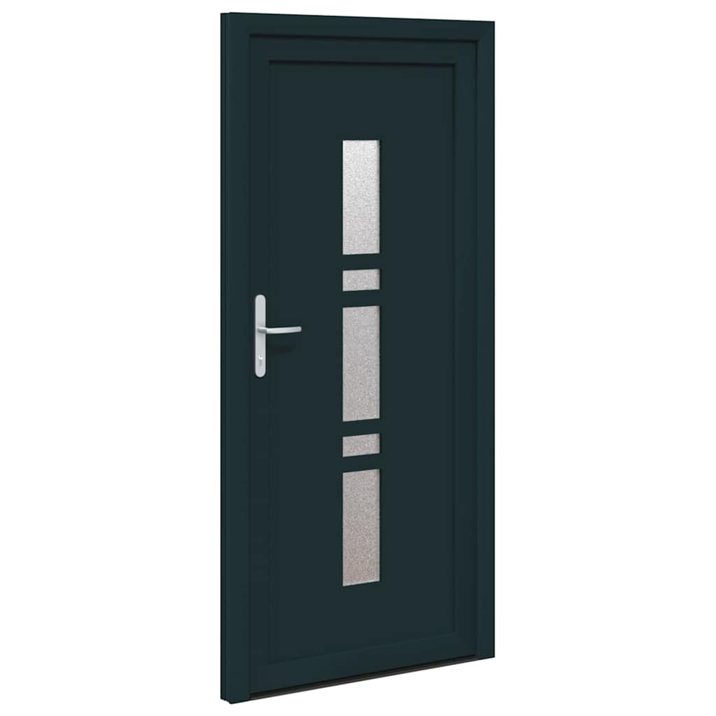 vidaXL Porta d'ingresso Antracite PVC