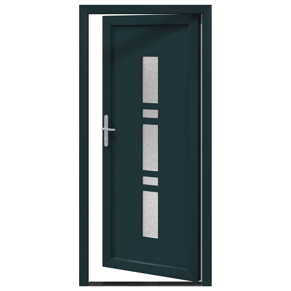 vidaXL Porta d'ingresso Antracite PVC