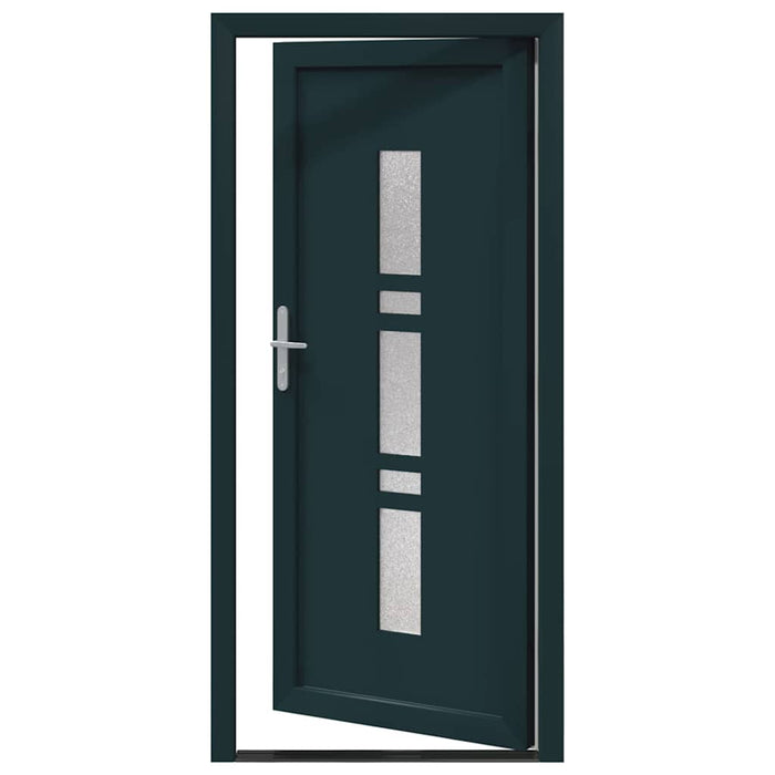 vidaXL Porta d'ingresso Antracite PVC