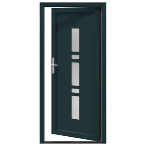 vidaXL Porta d'ingresso Antracite PVC