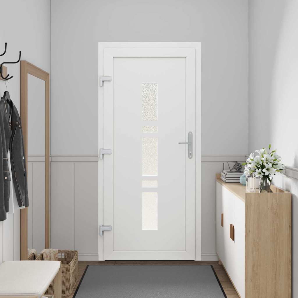 vidaXL Porta d'ingresso Antracite PVC