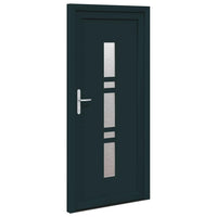 vidaXL Porta d'ingresso Antracite PVC