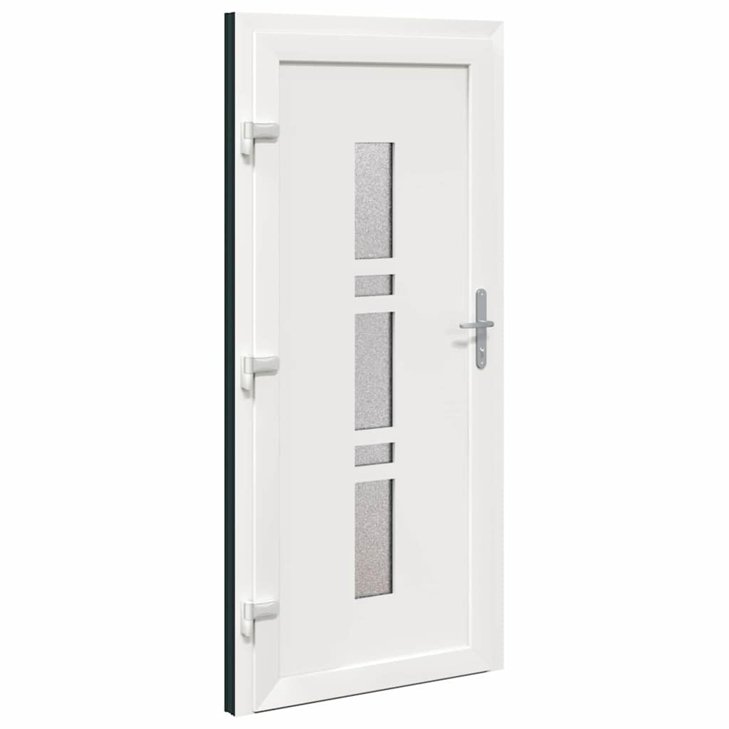 vidaXL Porta d'ingresso Antracite PVC