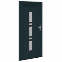 vidaXL Porta d'ingresso Antracite PVC