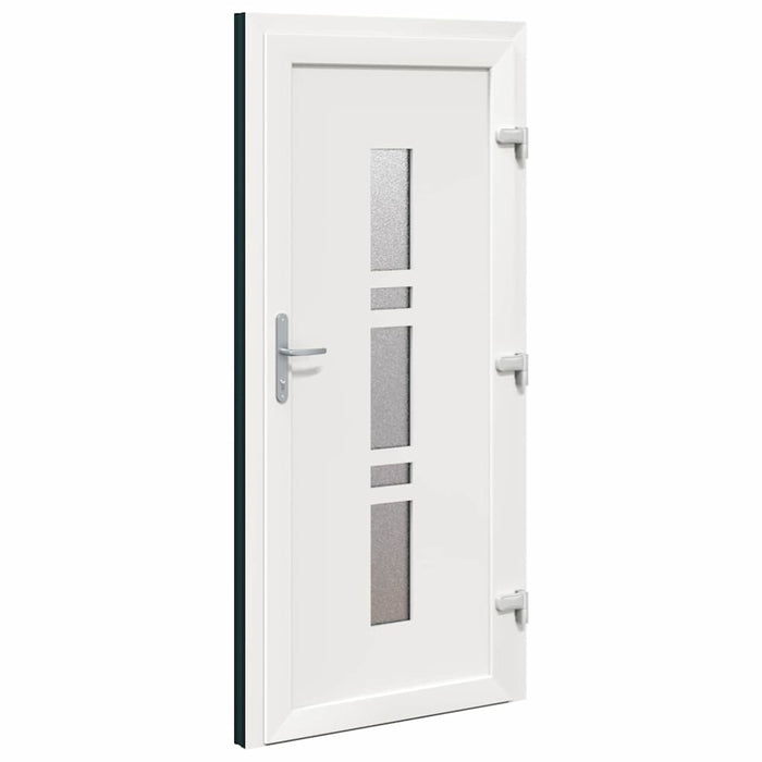 vidaXL Porta d'ingresso Antracite PVC