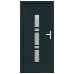 vidaXL Porta d'ingresso Antracite PVC