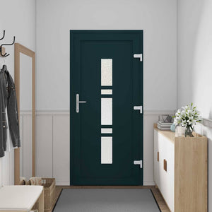 vidaXL Porta d'ingresso Antracite PVC