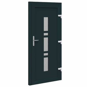 vidaXL Porta d'ingresso Antracite PVC